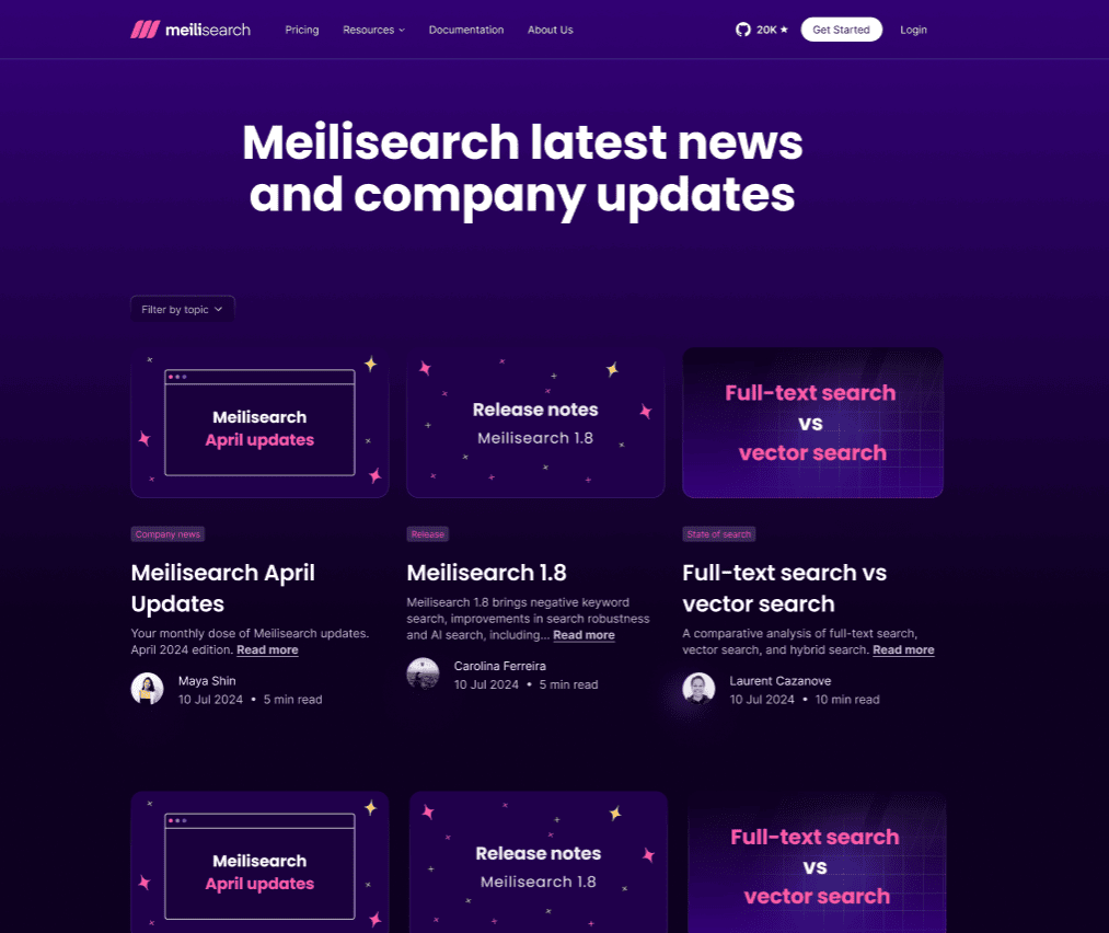 Ghost CMS to Strapi v4 Meilisearch